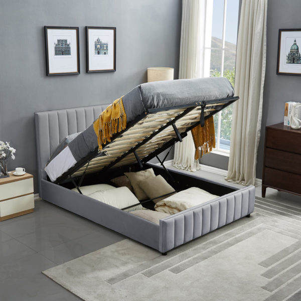 Lucy Lift Storage Upholstered Bed Frame
