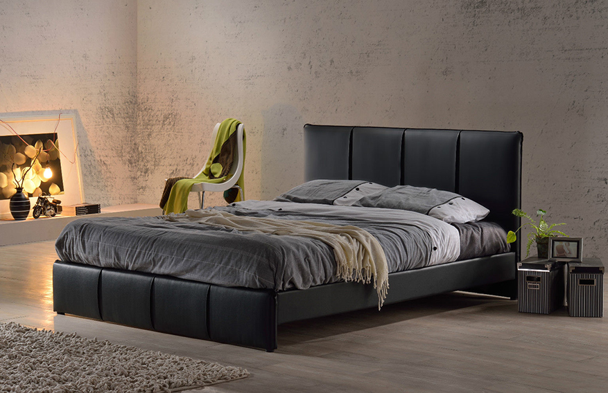Premium Faux Leather Bed Frame Soft, Faux Leather Bed