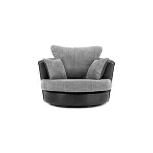 Dino Swivel Chair Black & Grey