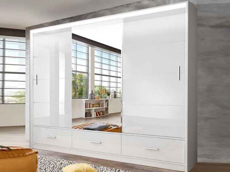 Benefits of White Gloss Wardrobe by Soft Touch Beds