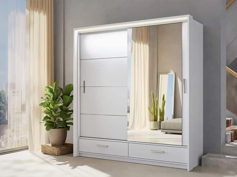 Benefits of White Gloss Wardrobe by Soft Touch Beds