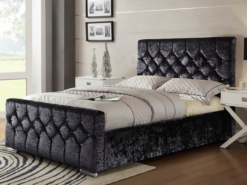 7 Reasons to Fall in Love with Chesterfield Crushed Velvet Bed