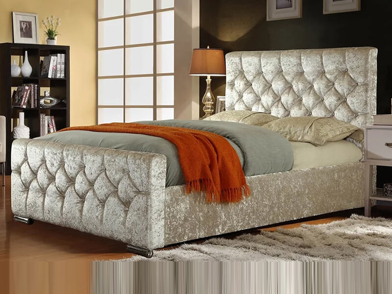 7 Reasons to Fall in Love with Chesterfield Crushed Velvet Bed