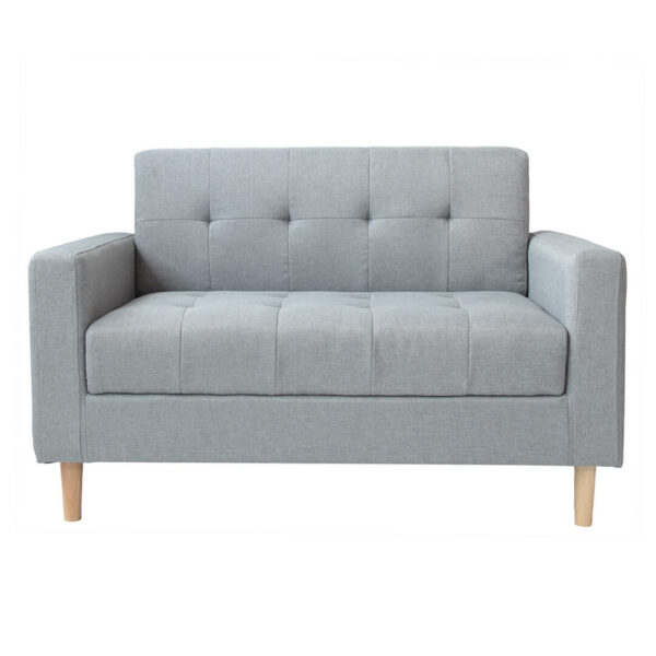 Mart 2 seater Ottoman Fabric sofa grey