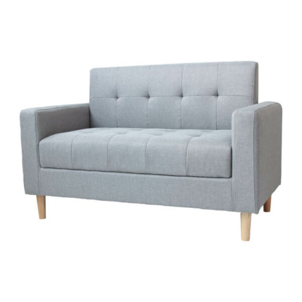 Mart 2 seater Ottoman Fabric sofa grey
