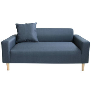 2 Seater Sky Fabric Sofa blue