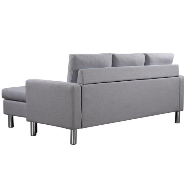 lem 3 Seater Sofa with Matching Foot Stool grey