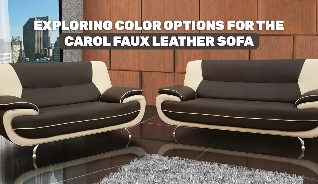 Carol Faux Leather Sofa